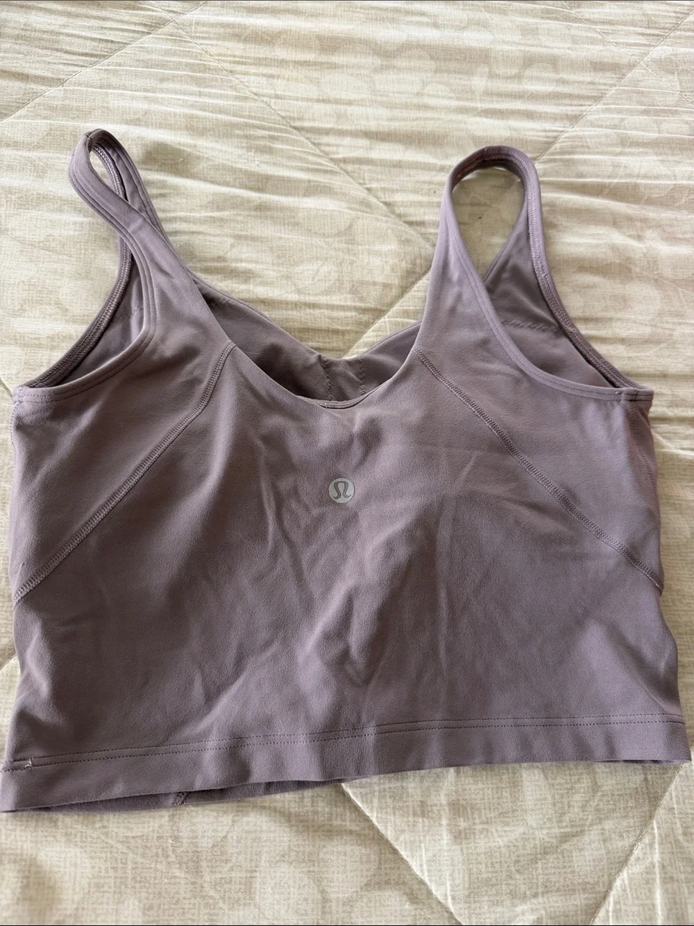 lululemon athletica Dusty Mauve V-Neck Seamless Sports Bra